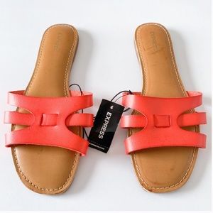 Express Coral slide sandals